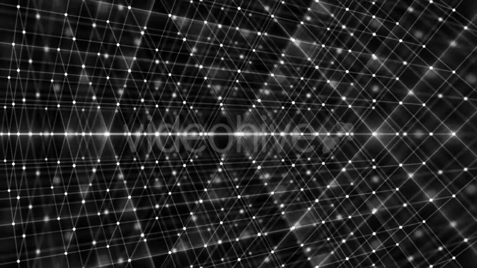 Network Of White Dots And Lines On Black Background Videohive 18122426 Motion Graphics Image 2