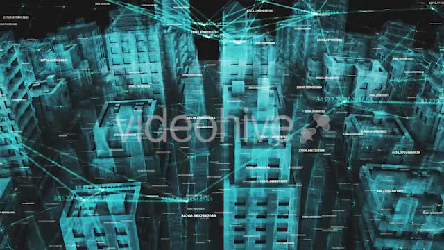 Network Social And Data Communication Connection Around Digital Hologram City Videohive 20505669 Motion Graphics Image 2