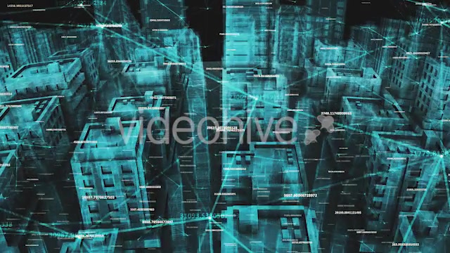 Network Social And Data Communication Connection Around Digital Hologram City Videohive 20505669 Motion Graphics Image 3