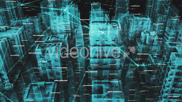 Network Social And Data Communication Connection Around Digital Hologram City Videohive 20505669 Motion Graphics Image 4