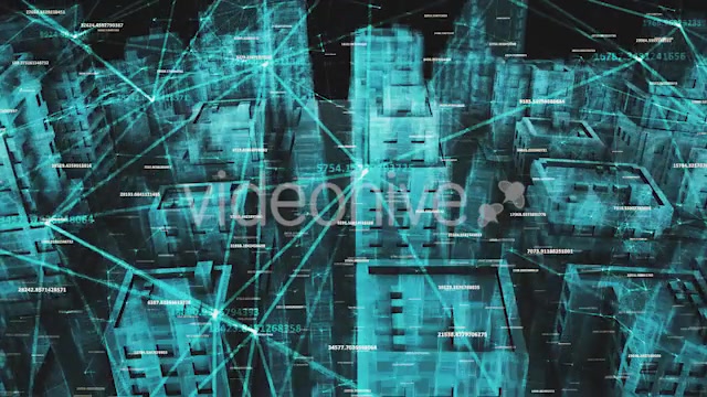 Network Social And Data Communication Connection Around Digital Hologram City Videohive 20505669 Motion Graphics Image 5