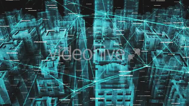 Network Social And Data Communication Connection Around Digital Hologram City Videohive 20505669 Motion Graphics Image 6