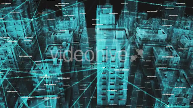 Network Social And Data Communication Connection Around Digital Hologram City Videohive 20505669 Motion Graphics Image 8