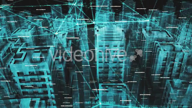 Network Social And Data Communication Connection Around Digital Hologram City Videohive 20505669 Motion Graphics Image 9