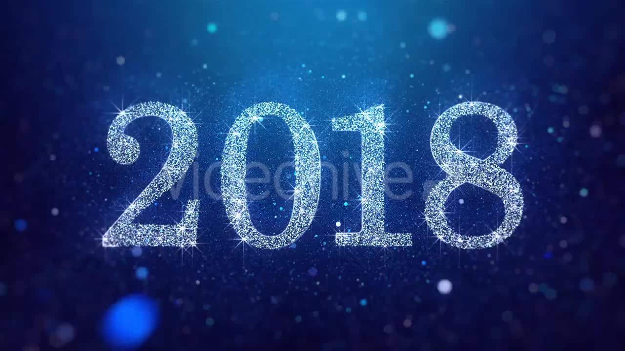 New Year 2018 Blue Videohive 21076174 Motion Graphics Image 1