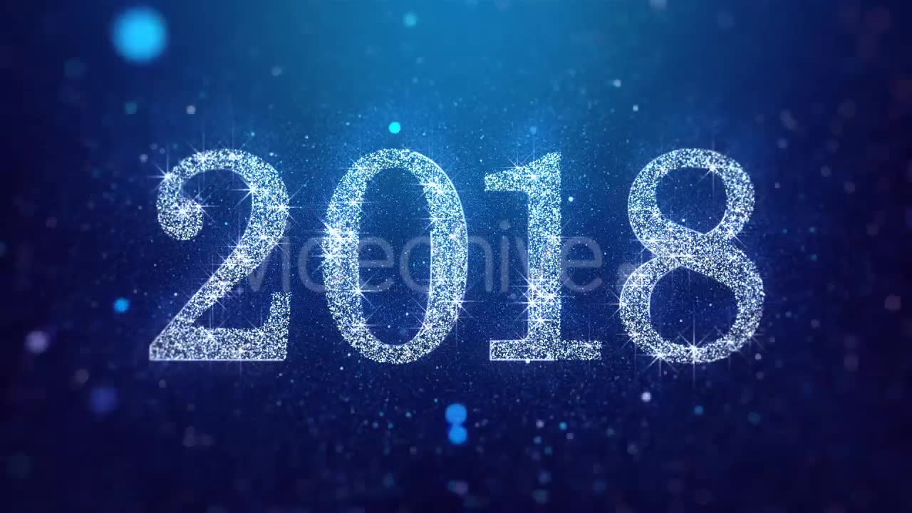 New Year 2018 Blue Videohive 21076174 Motion Graphics Image 2