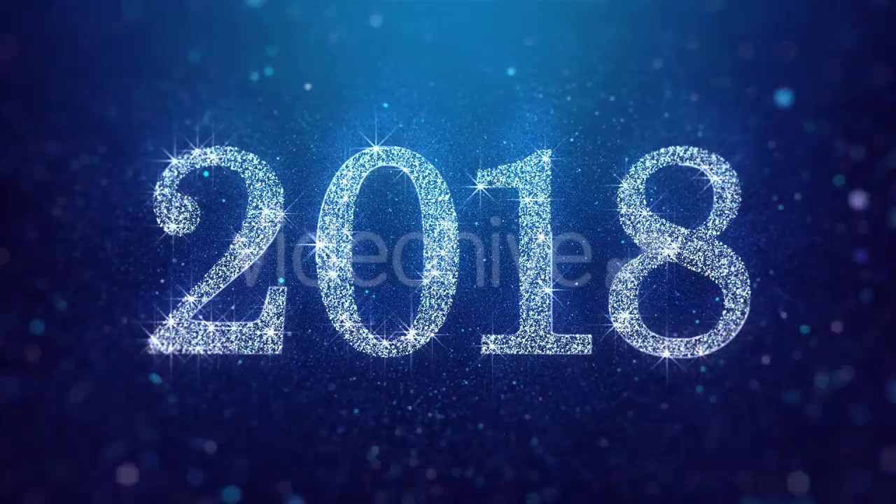 New Year 2018 Blue Videohive 21076174 Motion Graphics Image 5