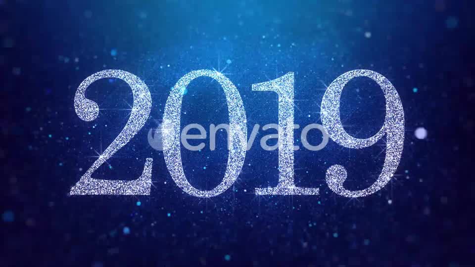 New Year 2019 Blue Background Videohive 23059945 Motion Graphics Image 10