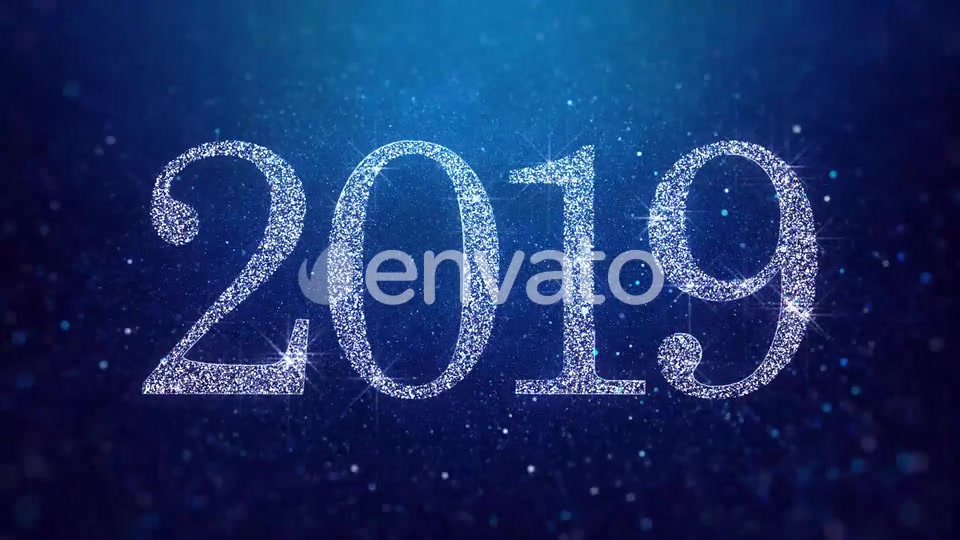 New Year 2019 Blue Background Videohive 23059945 Motion Graphics Image 4