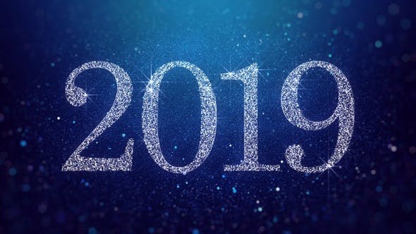 New Year 2019 Blue Background - 23059945 Videohive Download