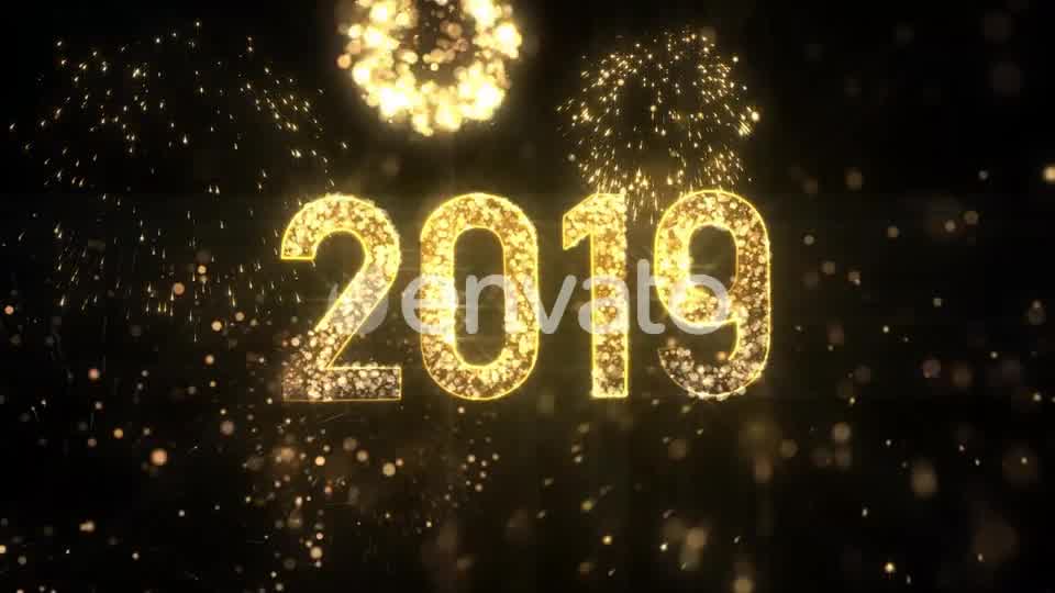 New Year 2019 Gold Background Videohive 23065647 Motion Graphics Image 10