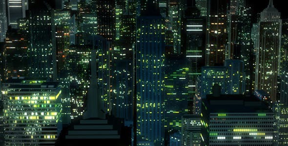 Night City Flight Backgrounds Pack - Videohive 12111107 Download