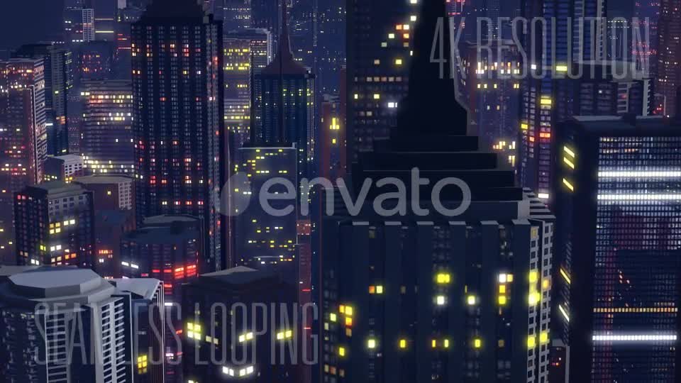 Night City Seamless Background 4K Videohive 21787730 Motion Graphics Image 1