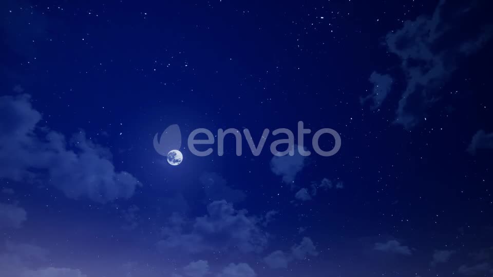 Night Sky and Clouds Videohive 22249026 Motion Graphics Image 1