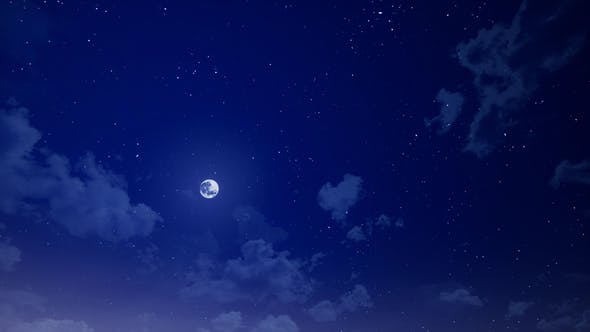 Night Sky and Clouds - Download 22249026 Videohive
