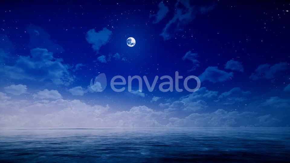 Night Sky and Ocean Videohive 22249056 Motion Graphics Image 1