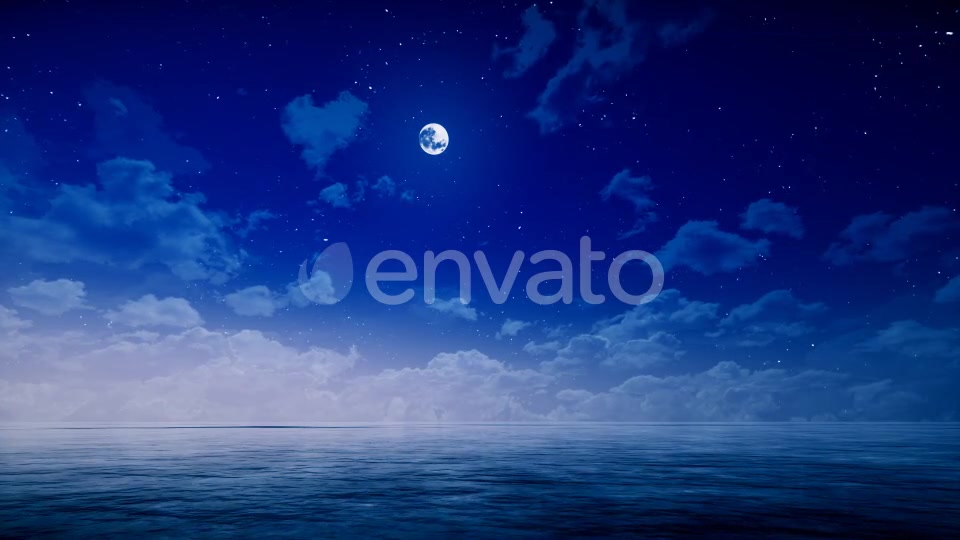 Night Sky and Ocean Videohive 22249056 Motion Graphics Image 2