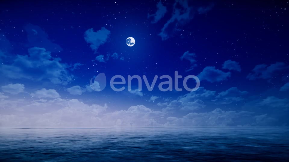 Night Sky and Ocean Videohive 22249056 Motion Graphics Image 3