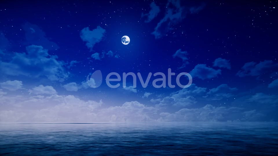 Night Sky and Ocean Videohive 22249056 Motion Graphics Image 4