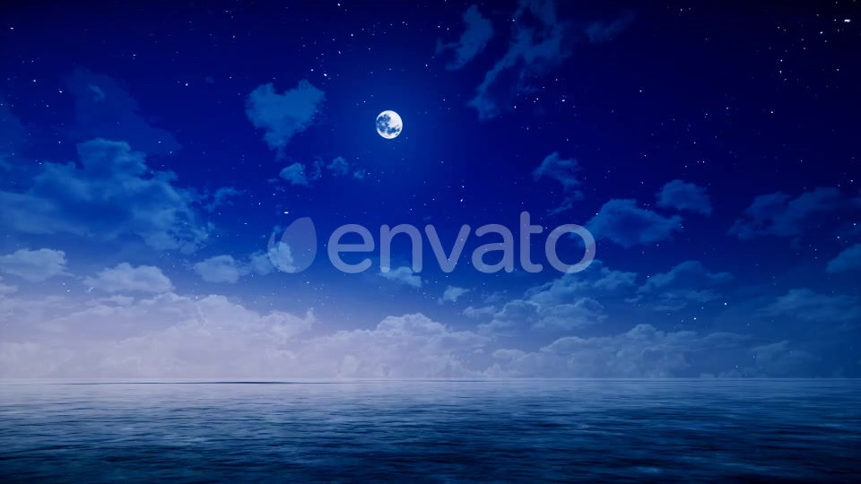 Night Sky and Ocean Videohive 22249056 Motion Graphics Image 5