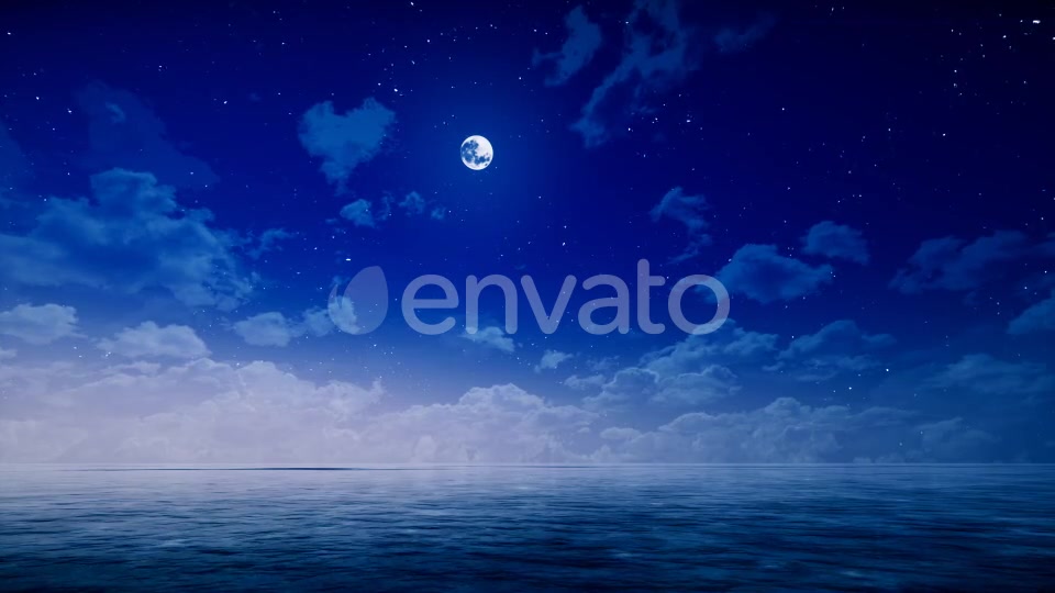Night Sky and Ocean Videohive 22249056 Motion Graphics Image 6