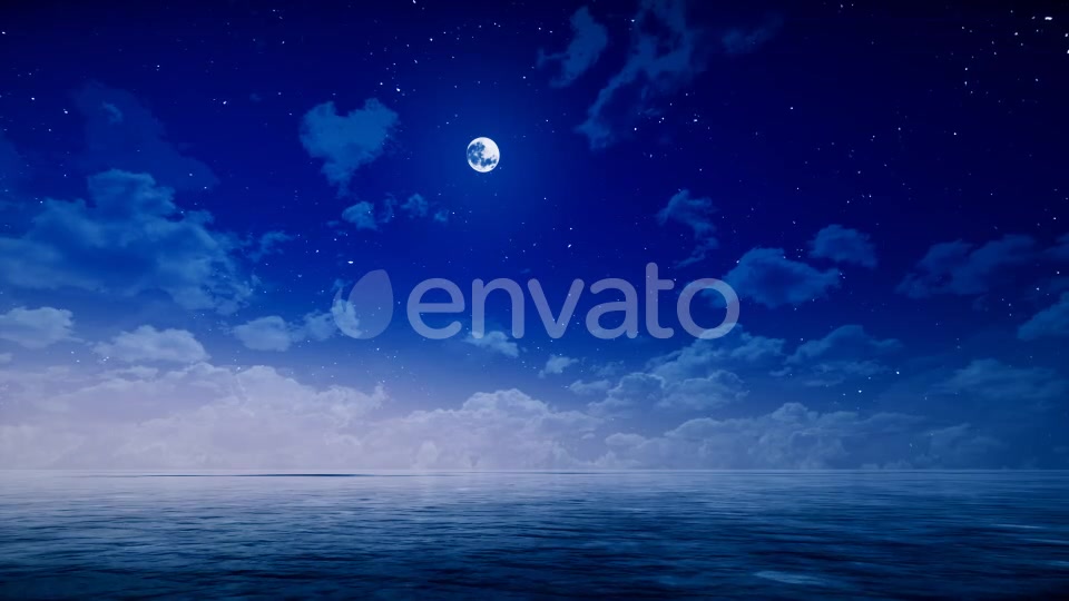 Night Sky and Ocean Videohive 22249056 Motion Graphics Image 7