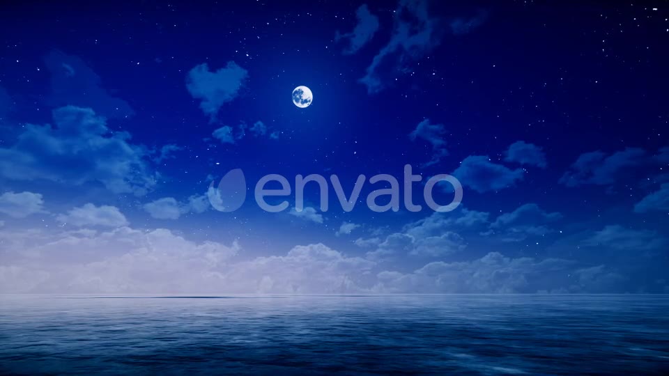 Night Sky and Ocean Videohive 22249056 Motion Graphics Image 8