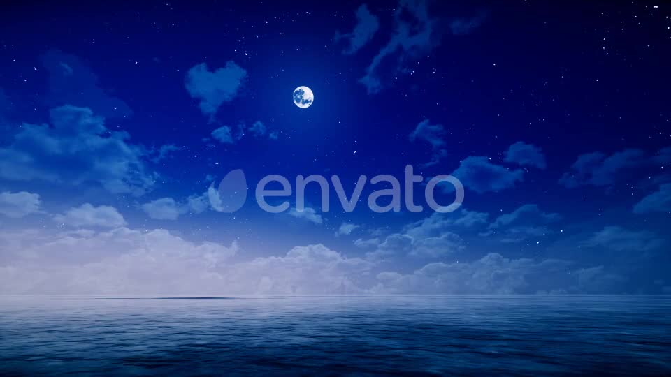 Night Sky and Ocean Videohive 22249056 Motion Graphics Image 9