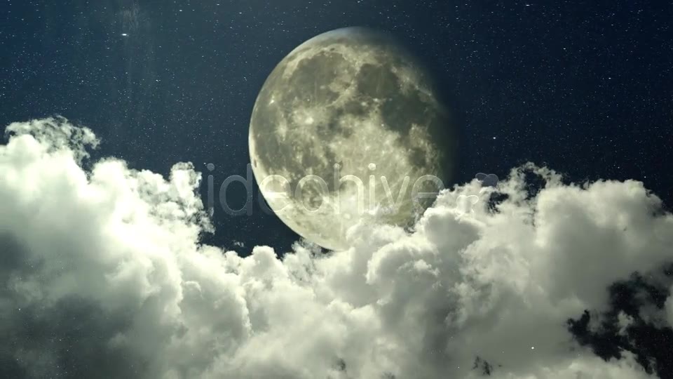 Night Sky Panorama Clouds And The Moon Videohive 8063225 Motion Graphics Image 7