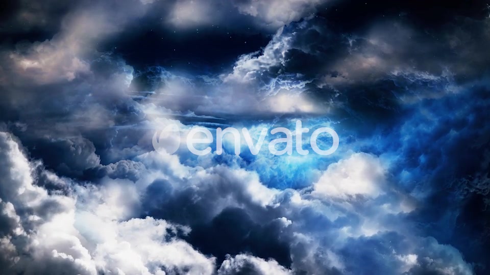 Night Sky with Clouds Videohive 24935139 Motion Graphics Image 3
