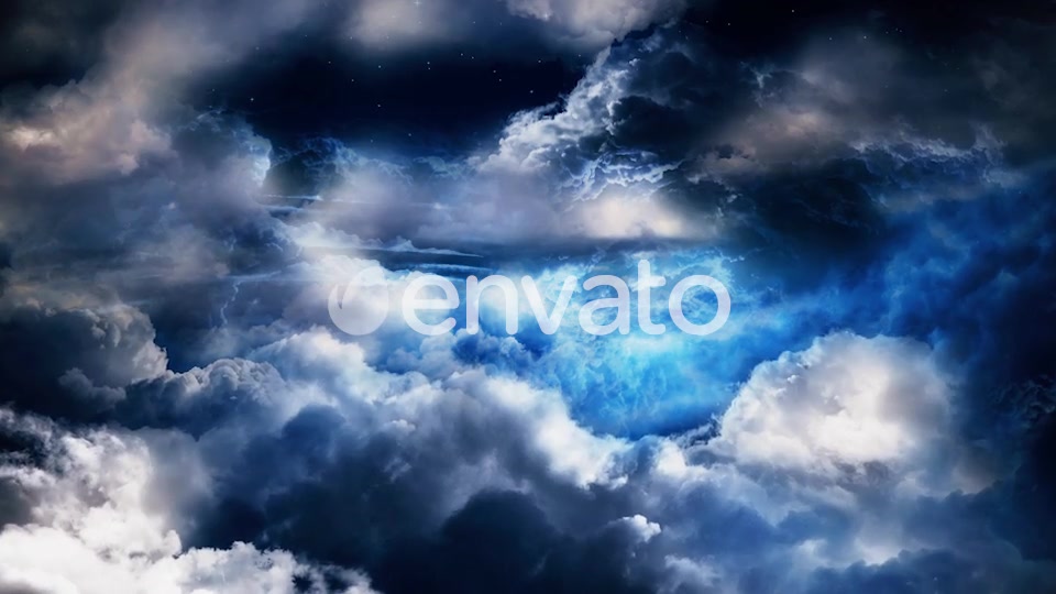 Night Sky with Clouds Videohive 24935139 Motion Graphics Image 4