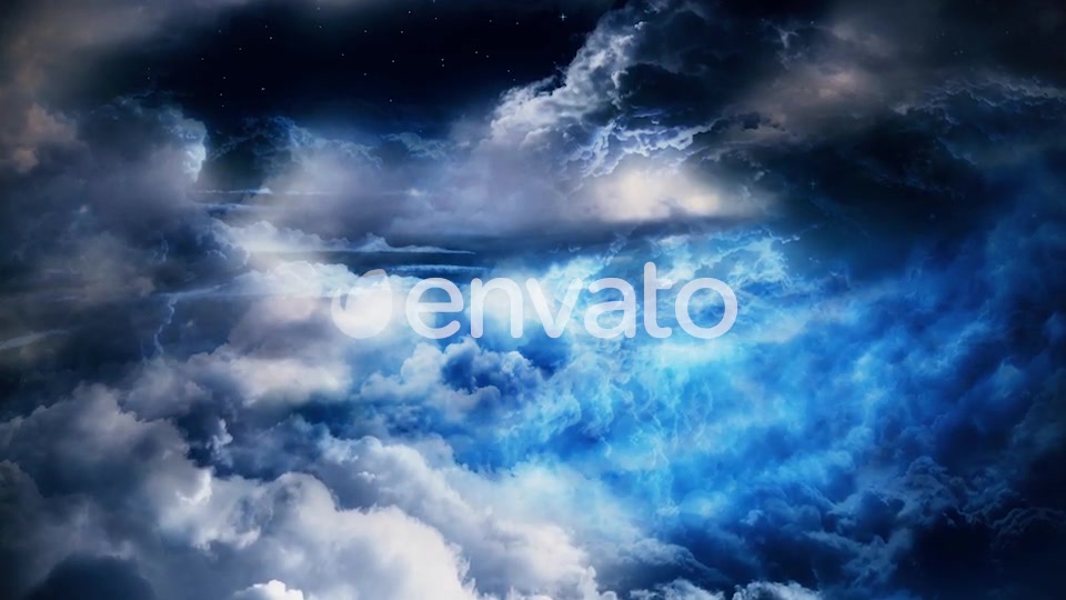 Night Sky with Clouds Videohive 24935139 Motion Graphics Image 7