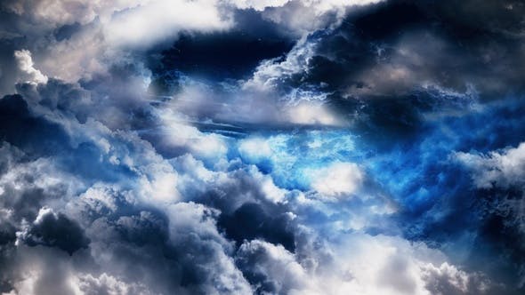 Night Sky with Clouds - Download Videohive 24935139