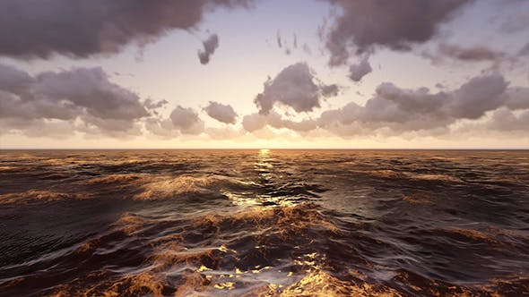 Ocean Sunset Background - Videohive 19623641 Download