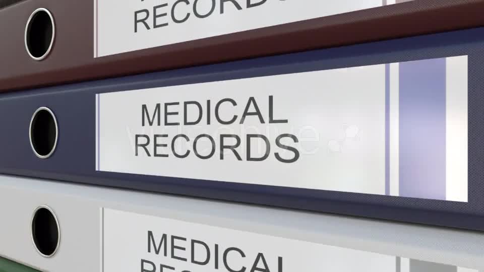 Office Binders with Medical Records Tags Videohive 19727678 Motion Graphics Image 1