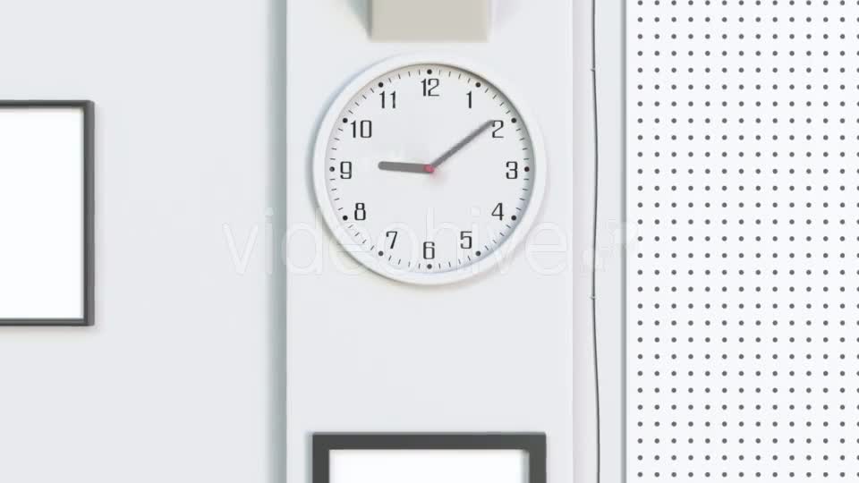 Office Clock Measuring Off Business Day or Working Hours Videohive 20607855 Motion Graphics Image 1
