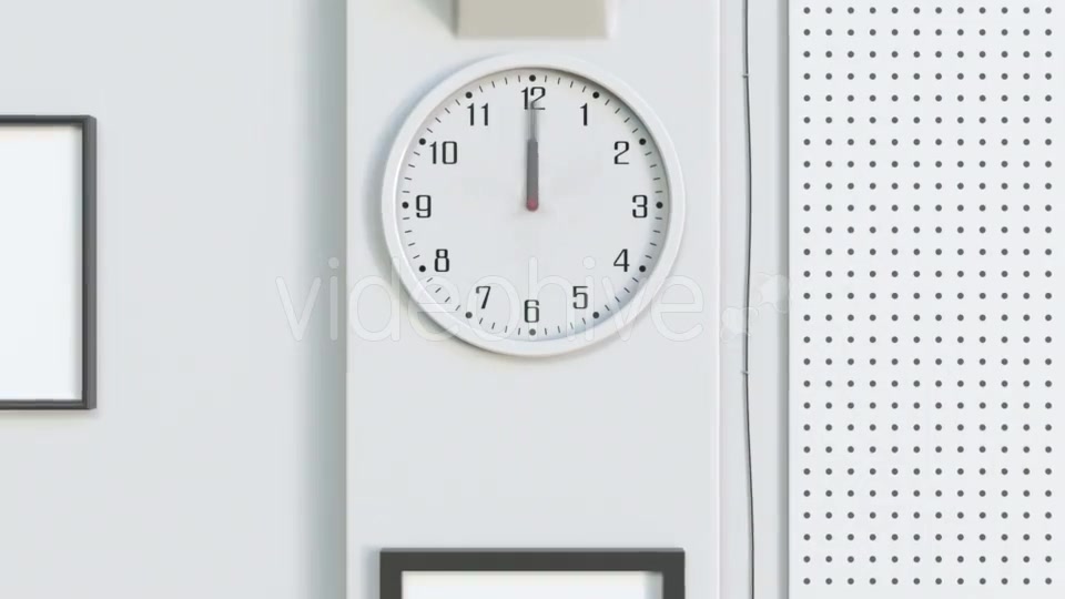 Office Clock Measuring Off Business Day or Working Hours Videohive 20607855 Motion Graphics Image 3
