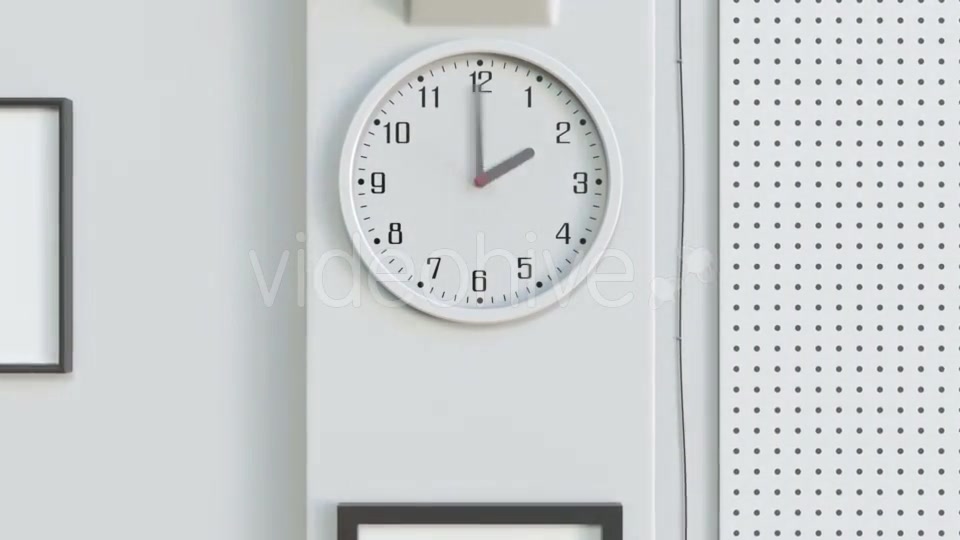 Office Clock Measuring Off Business Day or Working Hours Videohive 20607855 Motion Graphics Image 4