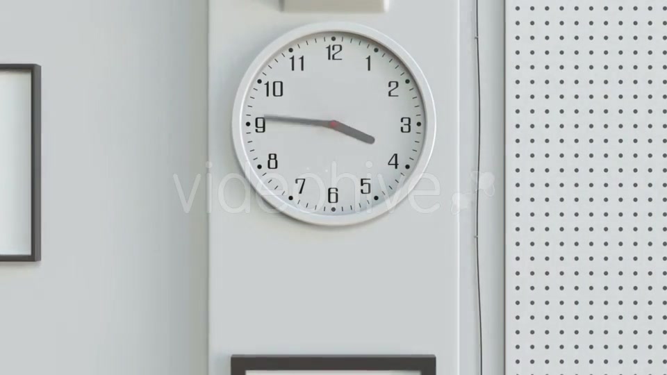 Office Clock Measuring Off Business Day or Working Hours Videohive 20607855 Motion Graphics Image 5