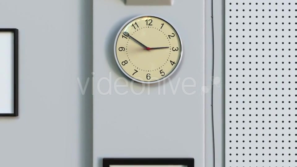 Office Clock Measuring Off One Hour Videohive 20608228 Motion Graphics Image 5