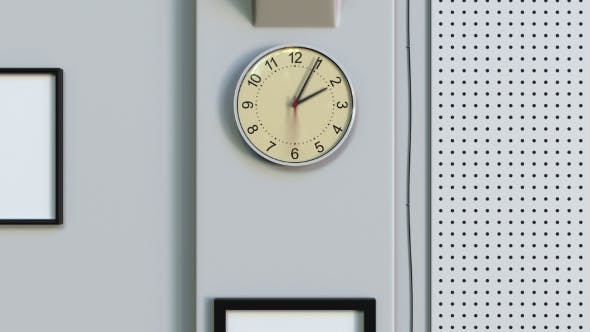 Office Clock Measuring Off One Hour - Download Videohive 20608228