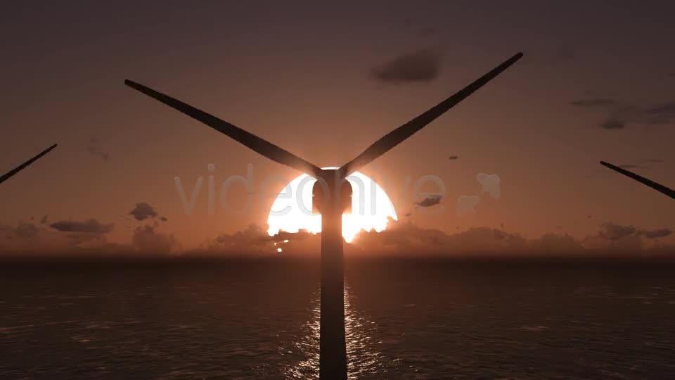 Offshore Wind Farm Sunset 2 Videohive 9411133 Motion Graphics Image 1