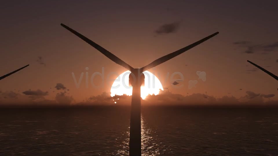 Offshore Wind Farm Sunset 2 Videohive 9411133 Motion Graphics Image 2