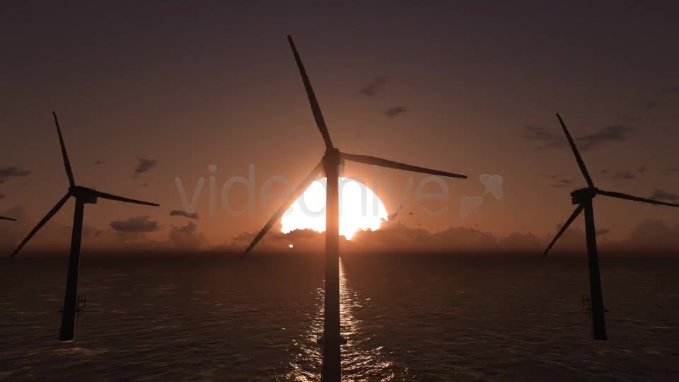 Offshore Wind Farm Sunset 2 Videohive 9411133 Motion Graphics Image 7