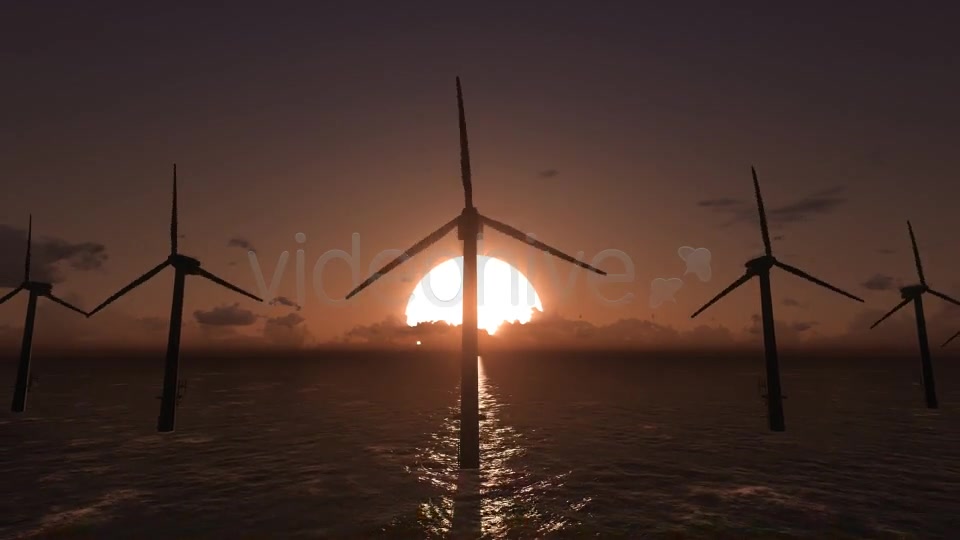 Offshore Wind Farm Sunset 2 Videohive 9411133 Motion Graphics Image 9