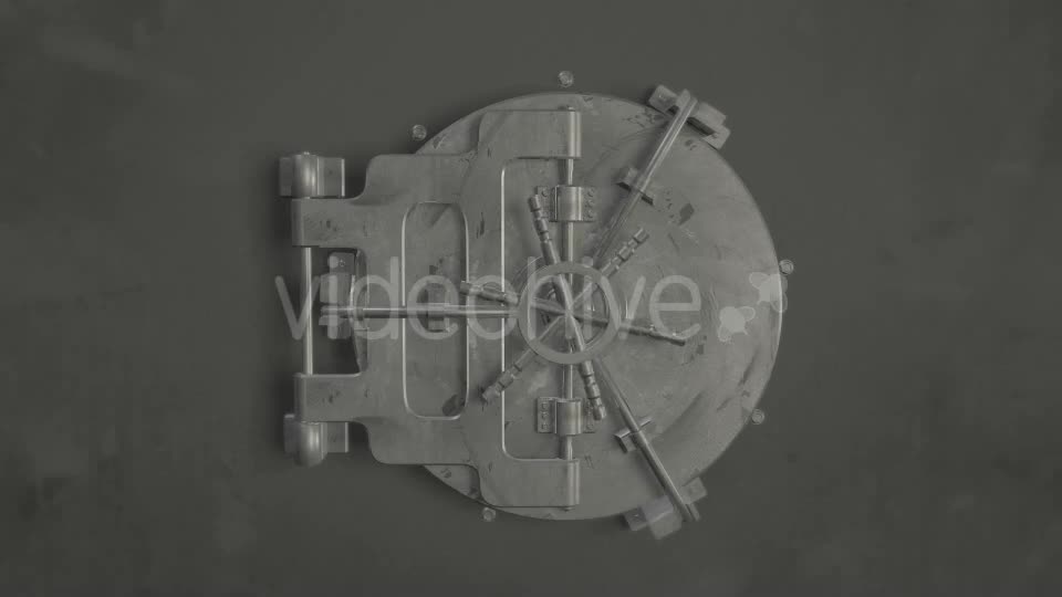 Old Bank Vault Safe Door Opening Videohive 17914582 Motion Graphics Image 1
