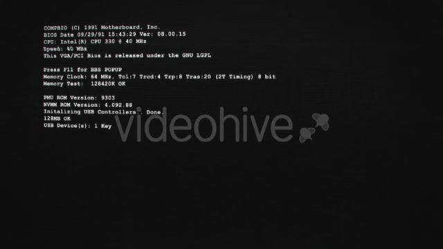 Old Computer Boot Up Screen Videohive 19470787 Motion Graphics Image 4