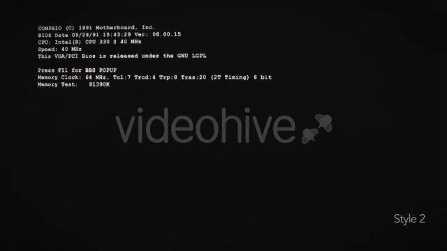 Old Computer Boot Up Screen Videohive 19470787 Motion Graphics Image 8
