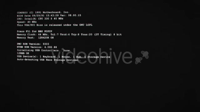 Old Computer Boot Up Screen Videohive 19470787 Motion Graphics Image 9
