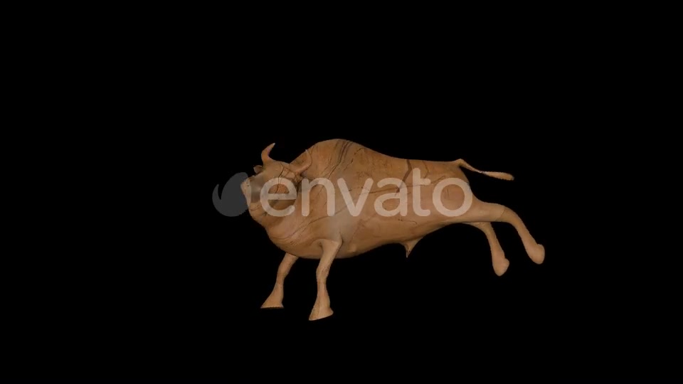 Old Wood Bull Run Transparent Alpha Loop Videohive 22770249 Motion Graphics Image 3